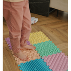 Masszázs szőnyeg Puzzle Mix Pasztell 6 darabos