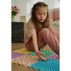 Masszázs szőnyeg Puzzle Mix Pasztell 6 darabos