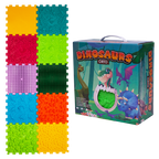 Ortek Dinoszauruszok Puzzle 10 elemből álló masszázs szőnyeg