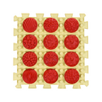 Ortek Mix Puzzle 6 elemből álló masszázs szőnyeg + 6 készlet „Minta” modul-rész