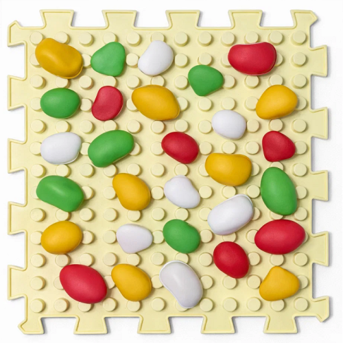 Ortek Mix Puzzle Méhsejt 1 elemből álló masszázs szőnyeg + „Kavicsok”