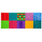 Ortek Mix Puzzle 10 elemből álló masszázs szőnyeg + „Minták” ajándékba