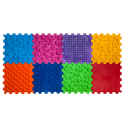 Puzzle Mix 8 elemből álló ortopédiai masszázs szőnyeg