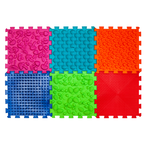 6 elemből álló Puzzle masszázs szőnyeg
