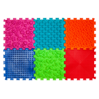 6 elemből álló Puzzle masszázs szőnyeg