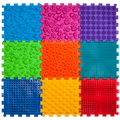 Puzzle Mix 9 elemből álló ortopédiai masszázs szőnyeg