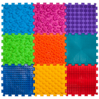 Puzzle Mix 9 elemből álló ortopédiai masszázs szőnyeg