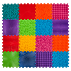 Szenzoros szőnyeg 16 elemből álló Mega Mix puzzle