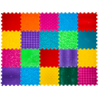 Szenzoros szőnyeg 20 elemből álló Puzzle Mix