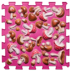 Puzzle Mix 9 elemből álló ortopédiai masszázs szőnyeg Rózsaszín