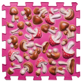 Ortek Gomba Puzzle Színes Rózsaszín 1 elemből álló masszázs szőnyeg