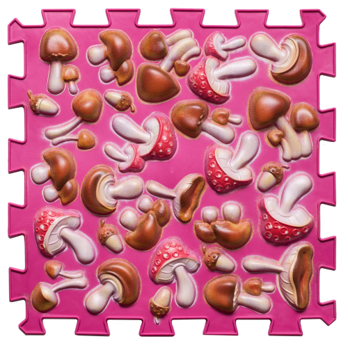 Ortek Gomba Puzzle Színes Rózsaszín 1 elemből álló masszázs szőnyeg