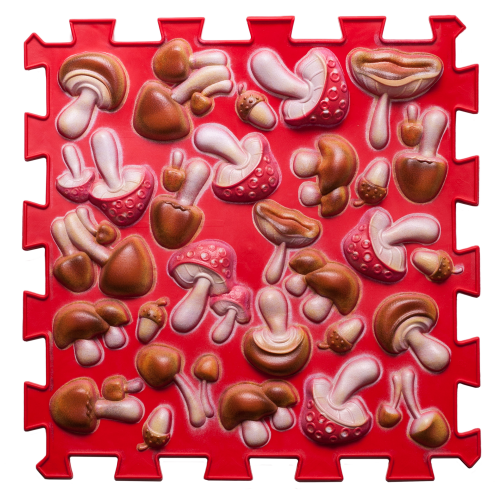Ortek Gomba Puzzle Színes Piros 1 elemből álló masszázs szőnyeg