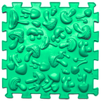 Puzzle Mix Gomba 1 elemből álló ortopédiai masszázs szőnyeg