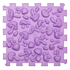 Masszázs szőnyeg Puzzle Mix Pasztell 6 darabos