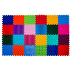 Szenzoros szőnyeg 24 elemből álló Puzzle Mix