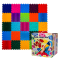 Szenzoros szőnyeg 25 elemből álló Puzzle Mix
