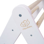 Ladder With a Slide-Climbing Wall - White