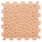 Masszázs szőnyeg Puzzle Mix Pasztell 6 darabos
