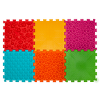 Ortek Mix Puzzle 6 elemből álló masszázs szőnyeg PUHA