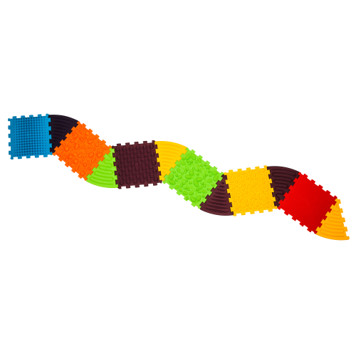 Ortek Puzzle 6 elemből álló masszázs szőnyeg + 6 Háromszögű puzzle elem