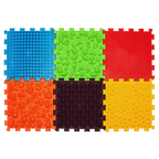 Ortek Puzzle 6 elemből álló masszázs szőnyeg + 6 Háromszögű puzzle elem