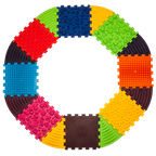 Ortek Puzzle 8 elemből álló masszázs szőnyeg + 8 Háromszögű puzzle elem