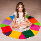 Ortek Puzzle 8 elemből álló masszázs szőnyeg + 8 Háromszögű puzzle elem