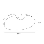 Bean Shape Foam Module - Velvet Turquise