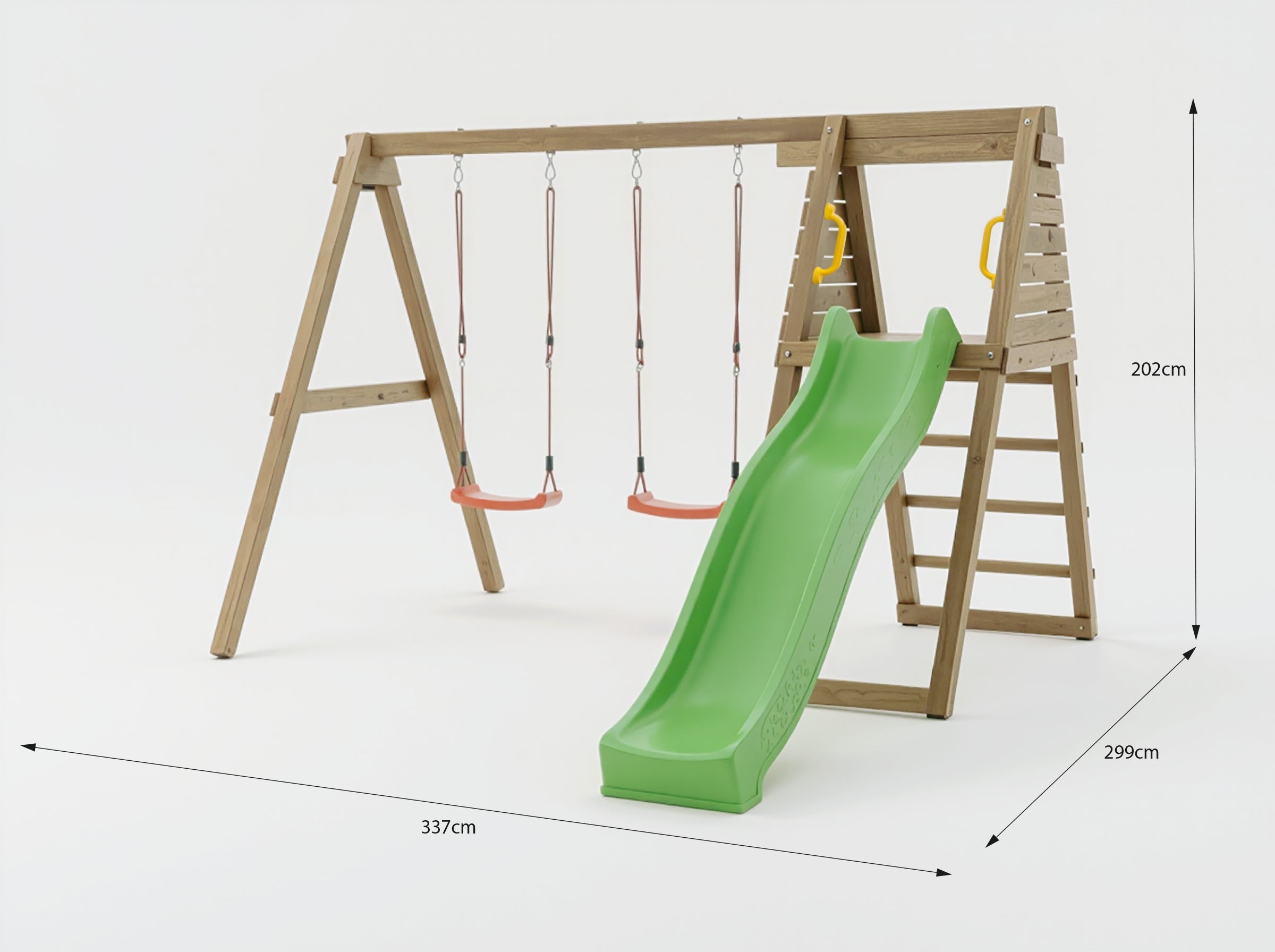 Kerti Játszótér Csúszdával és Hintával - MaxPlay Gym