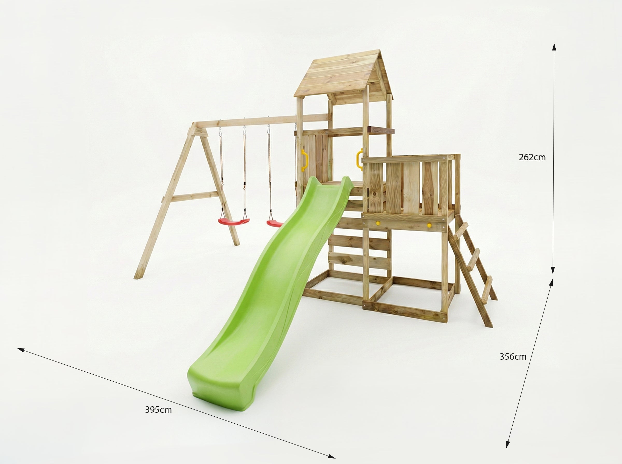 Kerti Játszótér Játszótorony Csúszdával és Hintával - MaxPlay 3.2