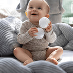 Baby Nest & Play Mat With Crib Bumper Braid - Grey