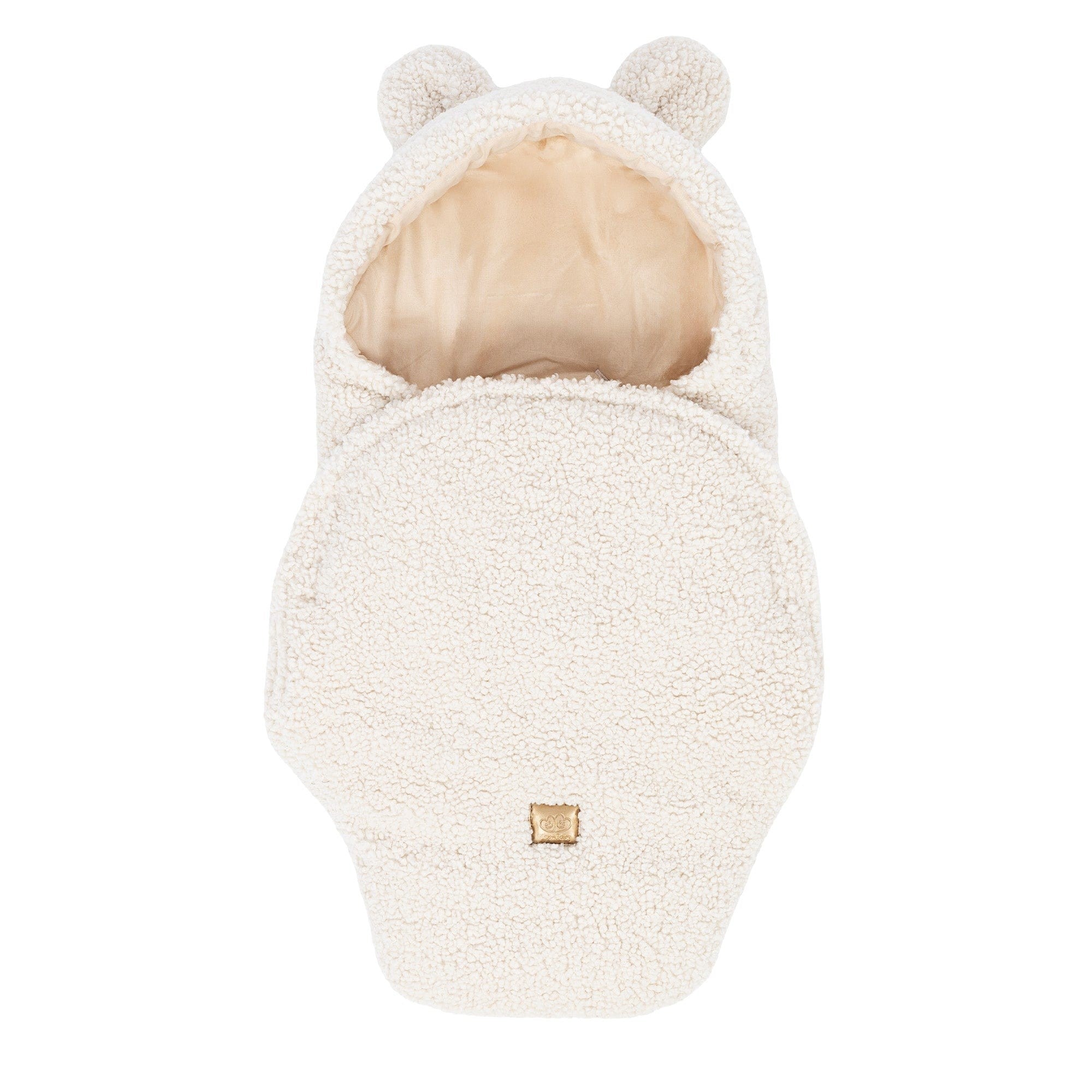 Baby Swaddle with Bear Ears – Bearly Cream