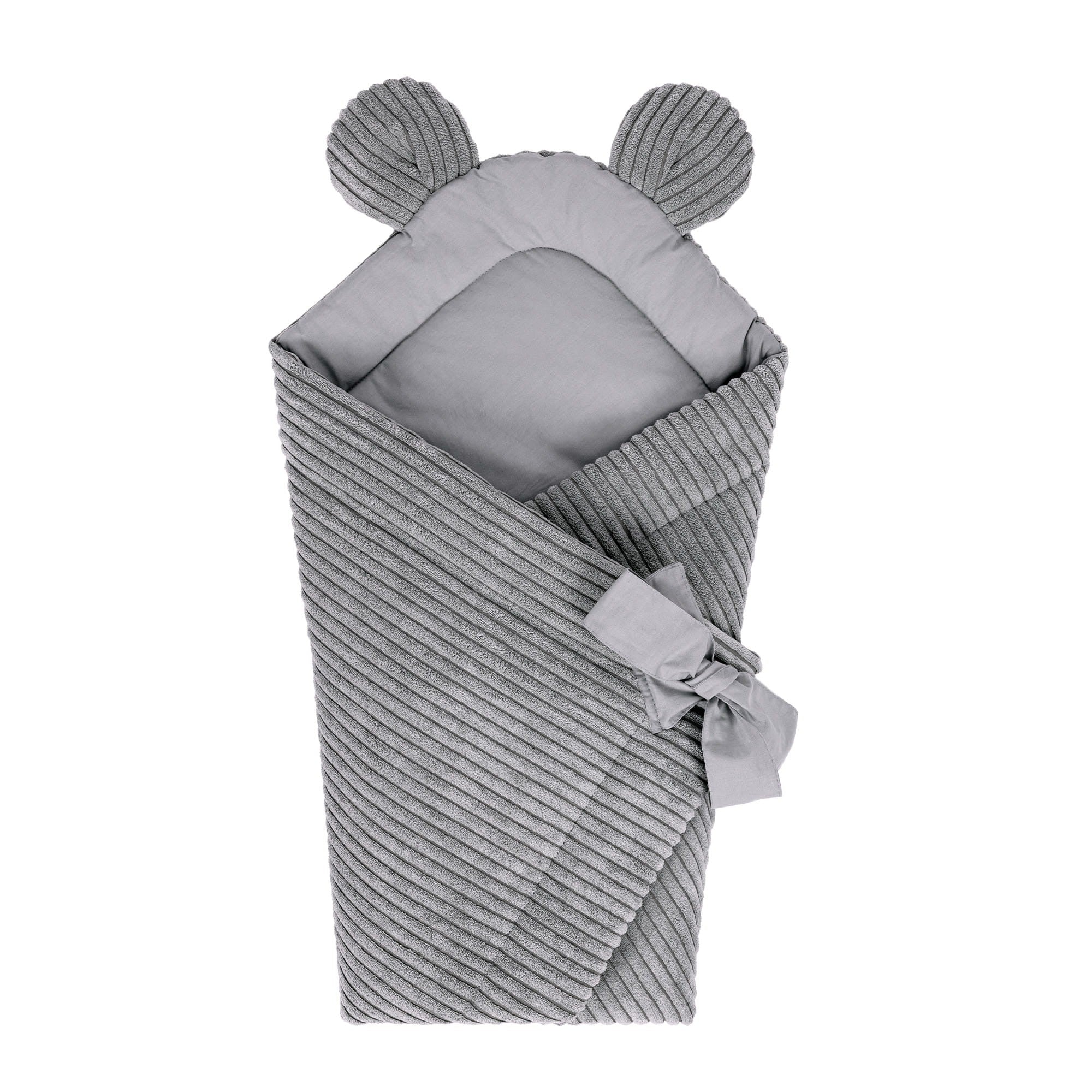 Baby Swaddle Wrap for Sleeping and Cuddling – Grey