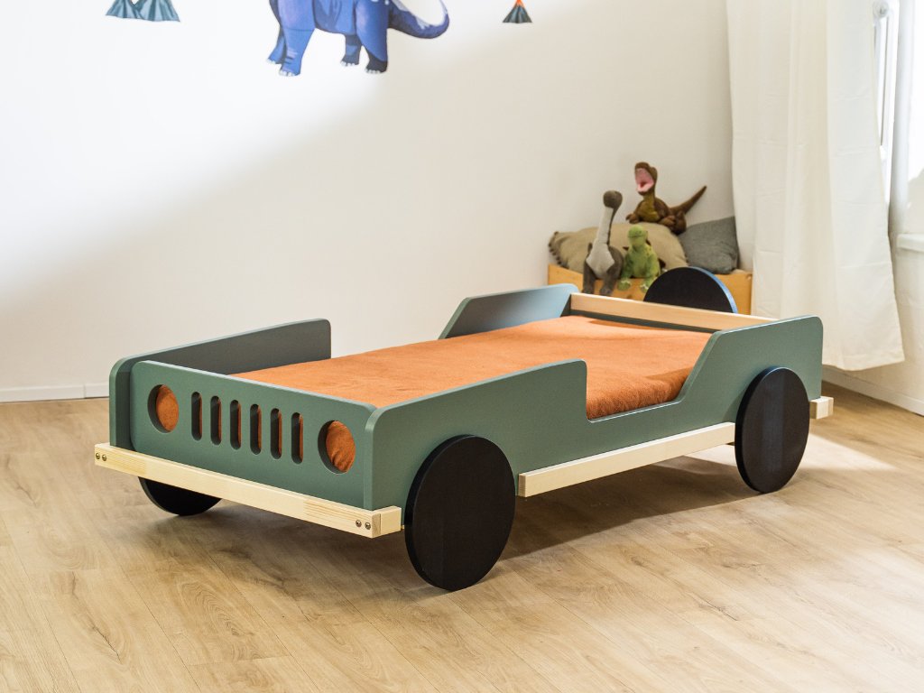 BEEP Jeep Autó Ágy 80x160 - 4 színben