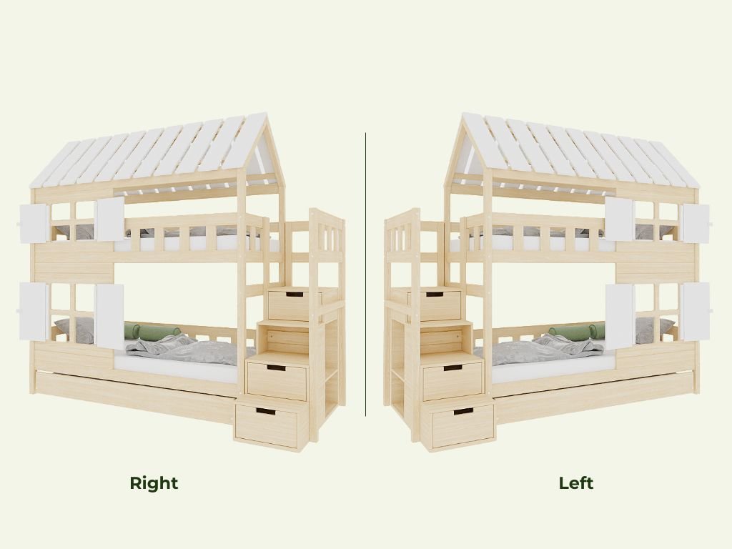 COTTAGE Emeletes Ágy Házikóágy - választható szín