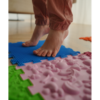 Ortek Dinoszauruszok Puzzle 10 elemből álló masszázs szőnyeg
