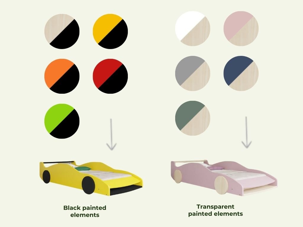 FERRARI F40 Autós Ágy 80x160 - 10 színben