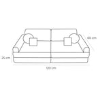 Indoor/Outdoor Outzy Pocket Sofa For Children - Oat Blush Beige