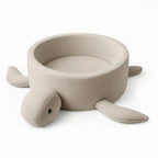 Foam Baby Ball Pit Without Balls - Turtle Oat Biscuit Beige Boucle