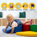 Soft Play Set Corner Climber - Earth Pastel