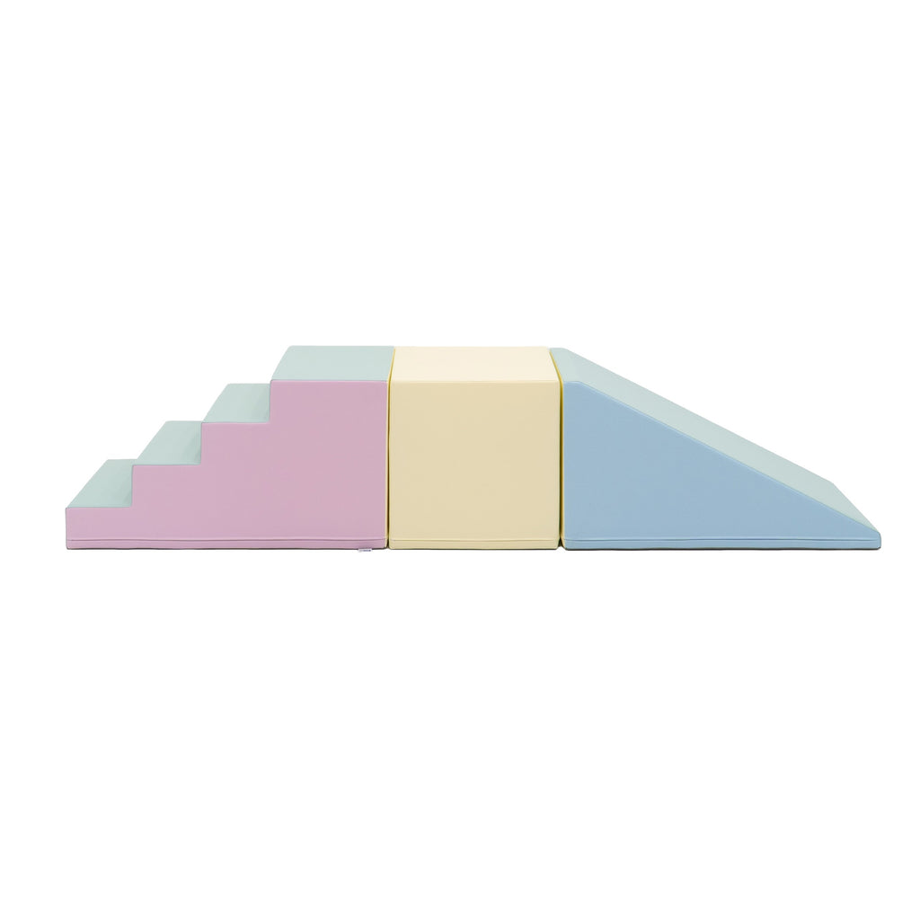 Corner Gym Soft Play Set – Light Pastel