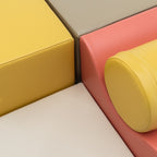 Soft Play 6 Foam Block Set - Pastel Pink Explorer
