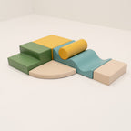 Soft Play 6 Foam Block Set - Pastel Turquoise Explorer