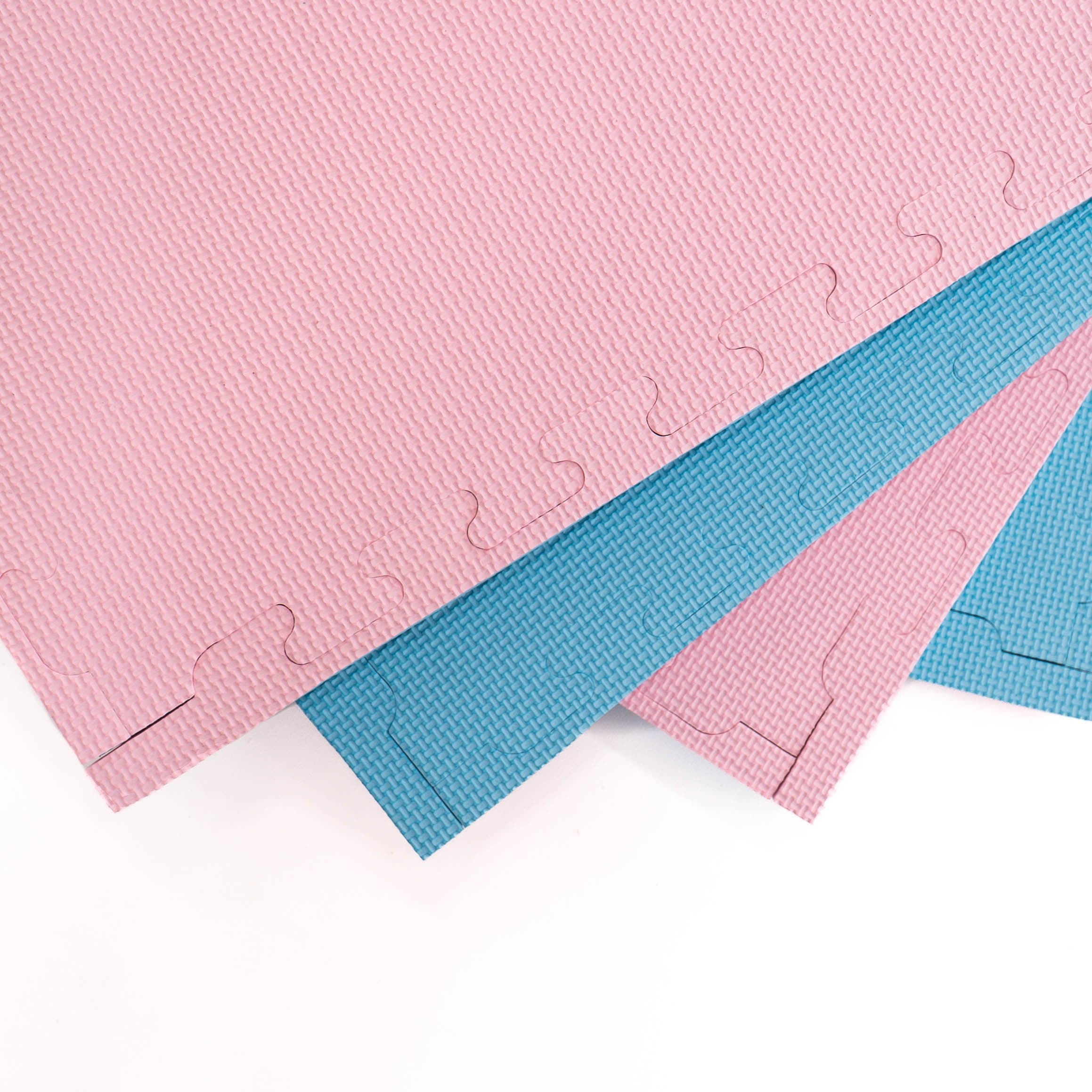 Large Foam Puzzle Mats - Baby Pink / Baby Blue