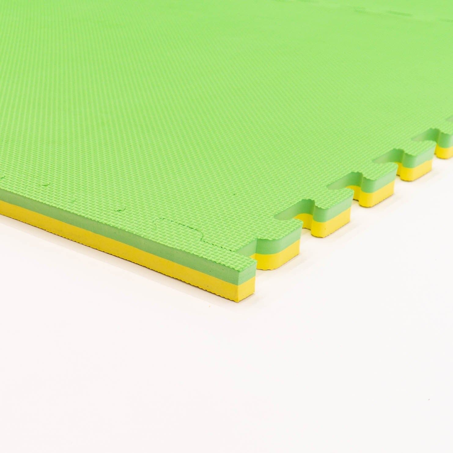 Large Foam Puzzle Mats - Spring Green / Yellow