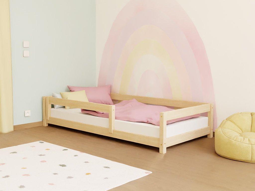 LUCKY Montessori Ágy leesésgátlóval - választható szín és méret