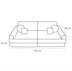 Medium Modular Sofa for Kids - Churros Pink