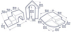 Multifunctional Soft Play Set Baby Gym - Earth Pastel