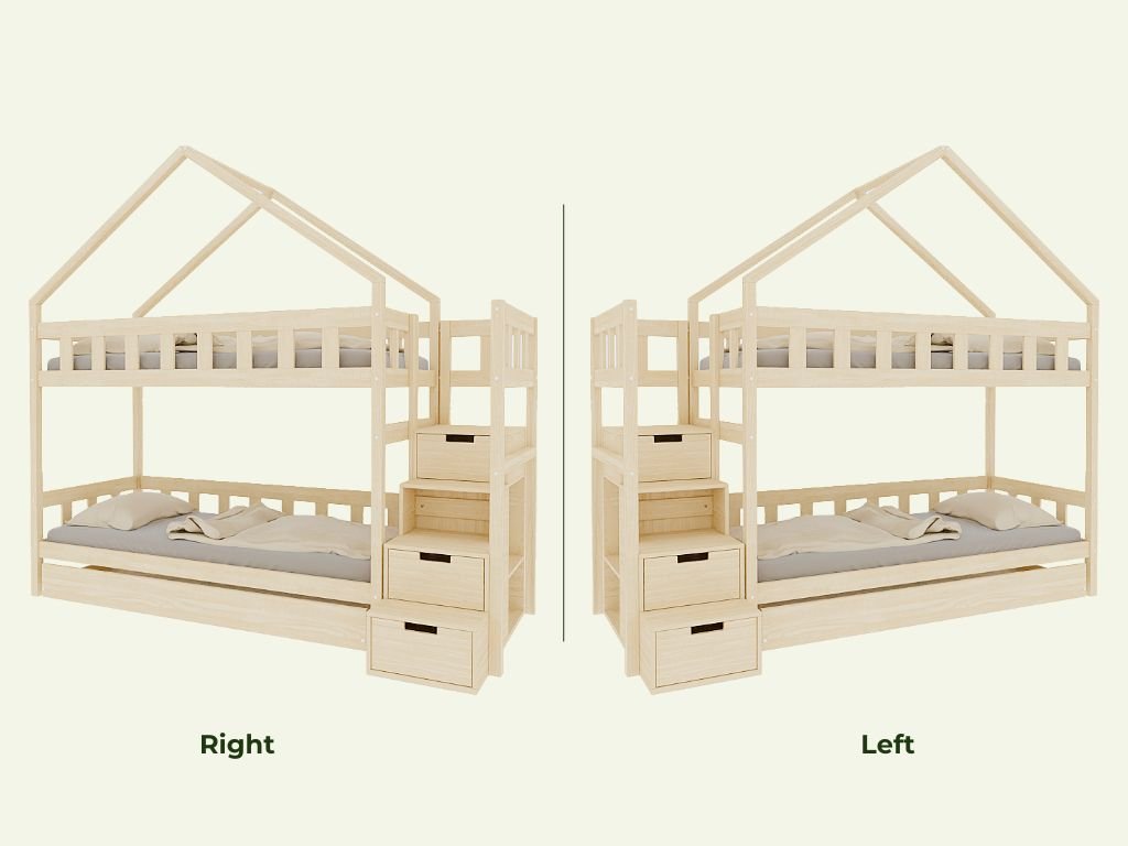 PLOTTY Emeletes Ágy Házikóágy 90x200cm - választható szín